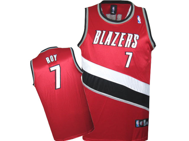 NBA Portland Trail Blazers 7 Brandon Roy Authentic Red Jersey